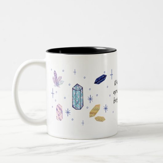 Diamonds sind die beste Freundin der Girl Coffee T Zweifarbige Tasse (Links)