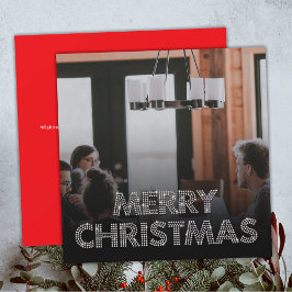 Diamonds Team Foto Frohe Weihnachts-Business Red Feiertagskarte