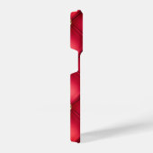 Diamonds Tufted Red Gold iPhone Case Custom Text iPhone Hülle (Rechte Seite)