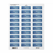 Diamonds und Denim Party Address Labels (Vorne)