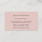 Diamonds Wedding Planner Visitenkarte (Rückseite)