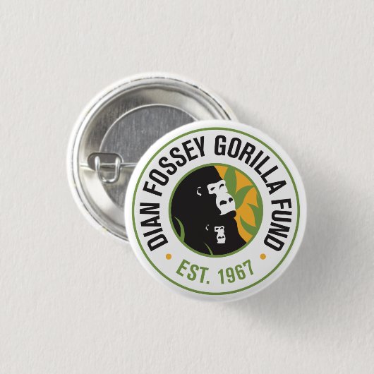 Dian Fossey Gorilla Fund Button (Vorne & Hinten)