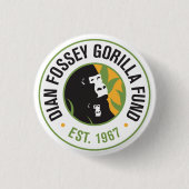 Dian Fossey Gorilla Fund Button (Vorderseite)