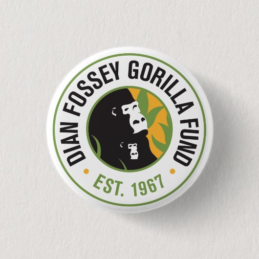 Dian Fossey Gorilla Fund Button (Vorderseite)
