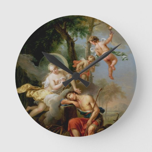 Diana and Endymion Runde Wanduhr (Vorderseite)