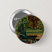 Diana Artemis Skulptur im Garten Button (Vorne & Hinten)