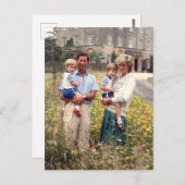 Diana Charles William Harry 1986 Postkarte (Vorne/Hinten)