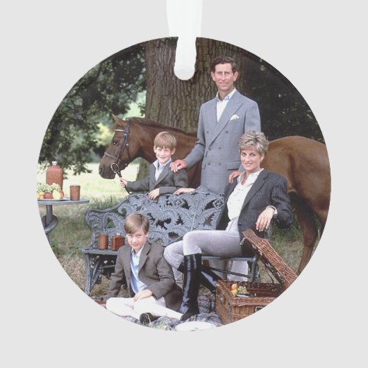 Diana Charles William Harry 1992 Ornament (Rückseite)