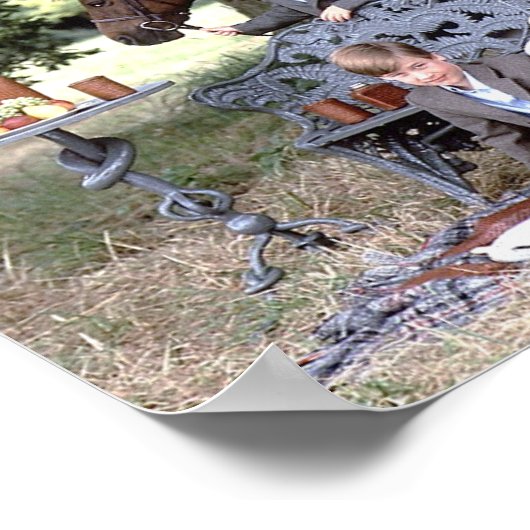 Diana Charles William Harry 1992 Poster (Ecke)