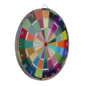 DIANA COLORS pixelat by MASANSER Dartscheibe (Vorderseite Links)