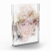 Diana Das Wasserfarbenportrait der Prinzessin Fotoblock (Links)