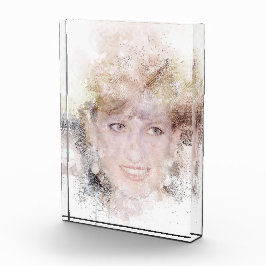 Diana Das Wasserfarbenportrait der Prinzessin Fotoblock