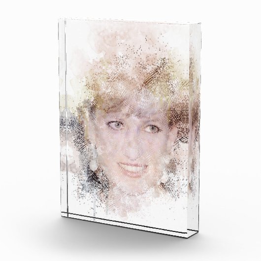 Diana Das Wasserfarbenportrait der Prinzessin Fotoblock (Rechts)