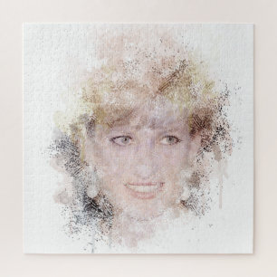 Diana Das Wasserfarbenportrait der Prinzessin Puzzle