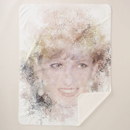 Diana Das Wasserfarbenportrait der Prinzessin Sherpadecke