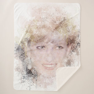 Diana Das Wasserfarbenportrait der Prinzessin Sherpadecke