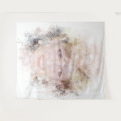 Diana Das Wasserfarbenportrait der Prinzessin Wandteppich (Vorderseite (Horizontal))