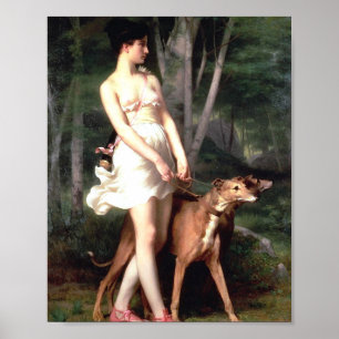 Diana Die Huntress von Gaston Casimir Saint Pierre Poster