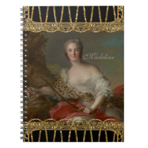 Diana Fine Art Girly Monogram Notizblock
