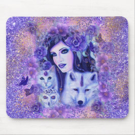 Diana goddess art von Renee Mousepad
