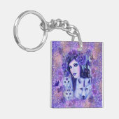 Diana goddess art von Renee Schlüsselanhänger (Vorderseite links)