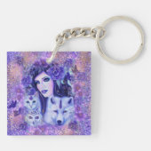 Diana goddess art von Renee Schlüsselanhänger (Rückseite)