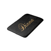 Diana gold Design Lettering Badematte (Schrägansicht)