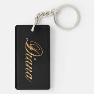 Diana gold Design Lettering Schlüsselanhänger