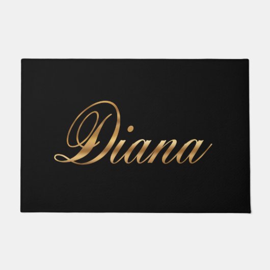 Diana gold Design Lettering Türmatte (Vorderseite)