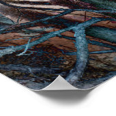 Diana, Göttin der Jagd, in einem Zauberwald Poster (Ecke)