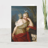 Diana, Göttin der Jagd | Pietro Rotari Karte (Vorderseite)