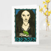 Diana-Gruß-Karte Karte (Gelbe Blume)