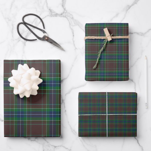 Diana Jagd Mode Prinzessin Tartan Kariert Geschenkpapier Set (Vorderseite)