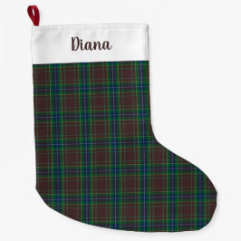 Diana Jagd Mode Prinzessin Tartan Kariert Großer Weihnachtsstrumpf