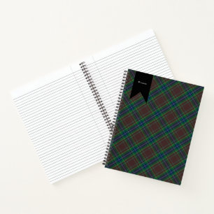 Diana Jagd Mode Prinzessin Tartan Kariert Notizblock