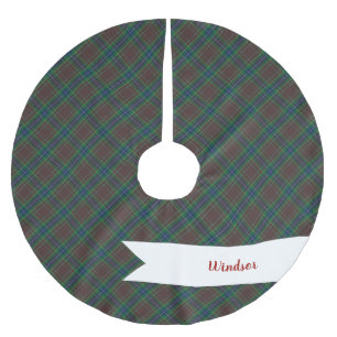 Diana Jagd Mode Prinzessin Tartan Kariert Polyester Weihnachtsbaumdecke