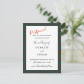 Diana Jagd Mode Prinzessin Tartan Kariert Postkarte (Stehend Vorderseite)