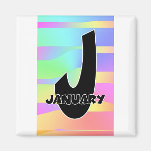 Diana L Bruner:Januar:Monogram Magnet