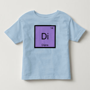 Diana Name Chemie Element Periodensystem Kleinkind T-shirt