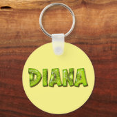 Diana Name Kiwi Design Schlüsselanhänger (Vorderseite)