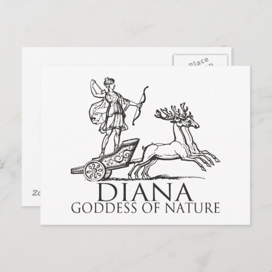 Diana Postkarte (Vorne/Hinten)