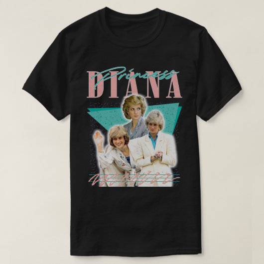 Diana Retro 80er Fan Artwork T-Shirt (Design vorne)