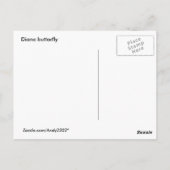 Diana-Schmetterling ~ Postkarte (Rückseite)