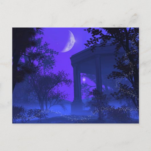 Diana-Tempel im Mondschein Postkarte (Vorderseite)