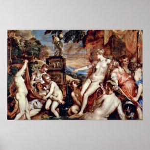 Diana und Callisto von Tizian (beste Qualität) Poster