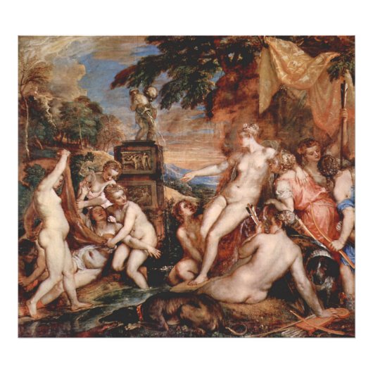 Diana und Callistos Foto Print (Vorne)