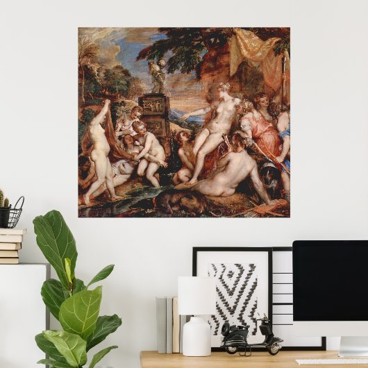 Diana und Callistos Poster (Heimbüro)