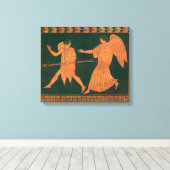 Diana und ein Engel, Vintage römische Mythologie Leinwanddruck (Insitu (Holzboden))