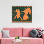 Diana und ein Engel, Vintage römische Mythologie Leinwanddruck (Insitu (Wohnzimmer))
