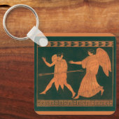 Diana und ein Engel, Vintage römische Mythologie Schlüsselanhänger (Vorderseite)